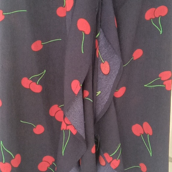 AQUA Brand Cherry Print Dress - Picture 3 of 6